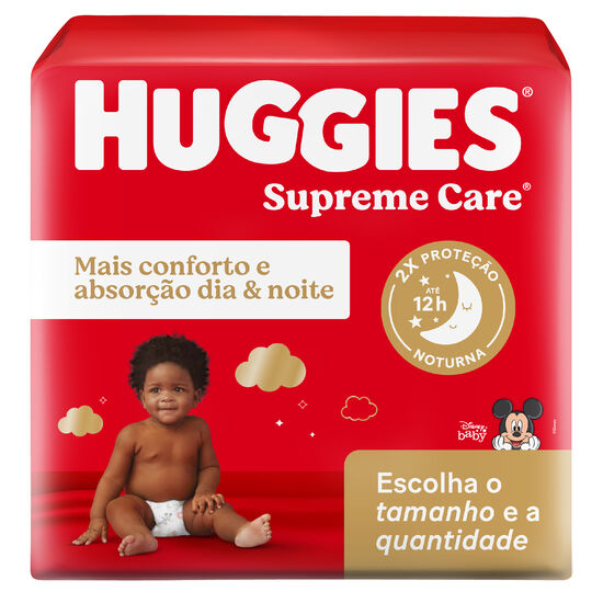 Fralda Huggies Supreme Care (Tamanhos RN-P-M-G-XG-XXG)